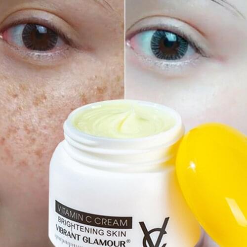 Vitamin C Face Cream Moisturizer Remove Dark Spots Whitening Face Care Moisturizing Anti-Aging Firming Brightening Skin Care