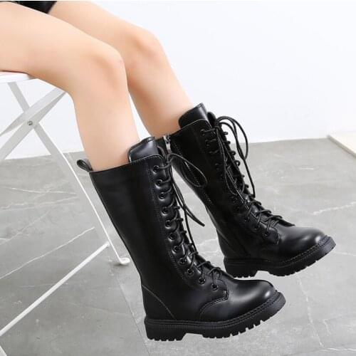 Cool Toddler Girl Boots Long Children Chelsea Boot Casual Autumn Winter Leather School Boy Shoes Girls Snow Kids Motorcycle Boot