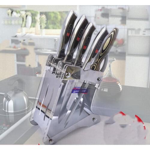 Kitchen shelving kitchen knife Accessories acrylic knife holder kitchen supplies plexiglass holder (without Knives)