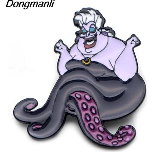 LT134 Fashion Anime icons Funny Octopus Cute Metal Enamel Brooches and Pins Collection Lapel Pin Badge Collar Jewelry