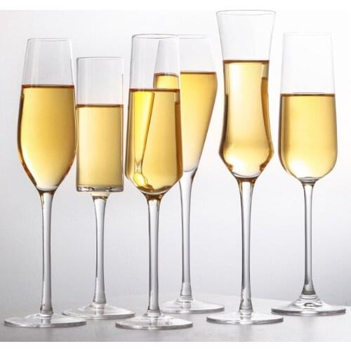 Creative European and American Tall Crystal Champagne Glass Sparkling Wine Goblet Suit Cocktail Glass Cup