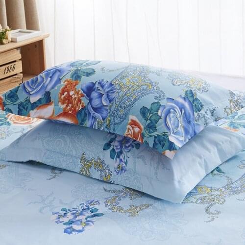 Frosted print thickened single pillowcase Fashionable Cotton Bedding Pillowcase Soft Comfortable Cotton Cushion Pillow Cover 2PC