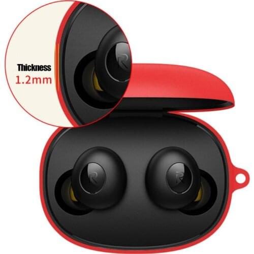 Soft Washable Dust-proof Protective Cover Silicone Case for realme Buds Q TWS Wireless Earphone