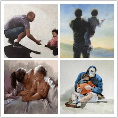 Painting By Number DIY Kits child Acrylic Paints Frame For Adults On Canvas Coloring By Number Woman Picture Decoration Wall Art