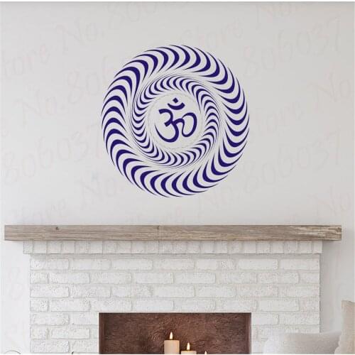 Om Wall Decal Sacred sound and a spiritual icon in Hindu religion Vinyl Sticker WL1696