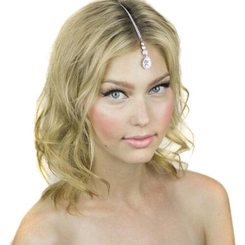 New GREAT GATSBY INSPIRED CRYSTAL PENDANT TIARA HEADPIECE HEADBAND