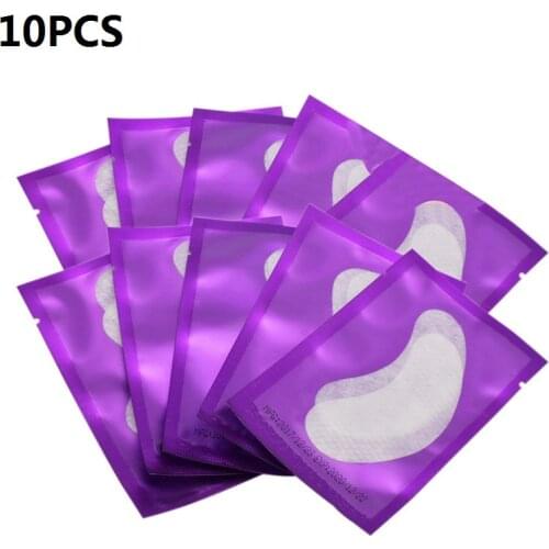 10/50Pcs Eyelash Pad Gel Patch Lint Free Lashes Extension Eyepads Mask Hydrogel Eyepads Eye Patch for Eyelash Extension