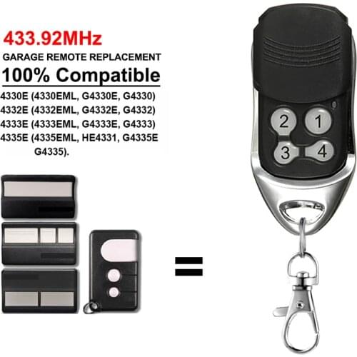 10PCS For Garage Door Remote 4330E 4332E 4333E 4335E Replacement 433.92MHz Transmitter
