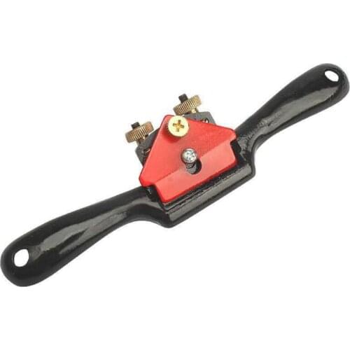 Adjustable SpokeShave with Flat Base and Metal Blade Wood Working Wood Craft Hand Tool with 4 PCS Planer Blade