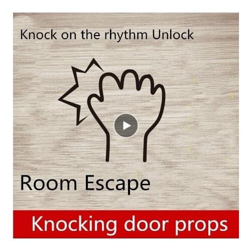Real life games escape room props Rhythmic knock organ props Knock on rhythm trigger unlock horror game escape room game