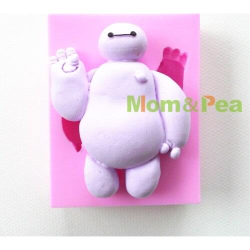 Mom&Pea 0658 Free Shipping Cartoon Big Bay Shaped High Quality Silicone Soap Mold Cake Decoration Fondant Cake 3D Mold