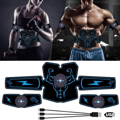 Abdominal Muscle Stimulator Trainer EMS ABS Home Gym Fitness Exercise Equipment Body Shaper Muscle Electrostimulator Abs Trainer