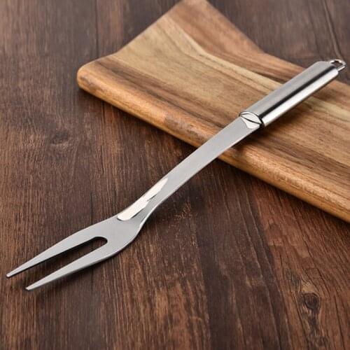 Stainless Steel BBQ Fork Meat Food Fork BBQ Barbecue Appliances Outdoor Accessories