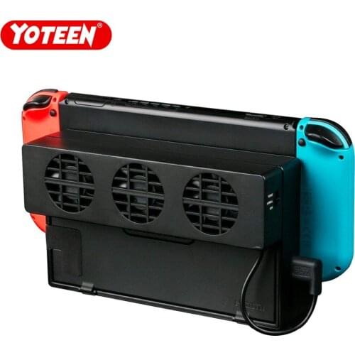 Yoteen External USB Power Cooler For Nintendo Switch Docking Station USB Turbo Cooling Fan For NS Original Dock