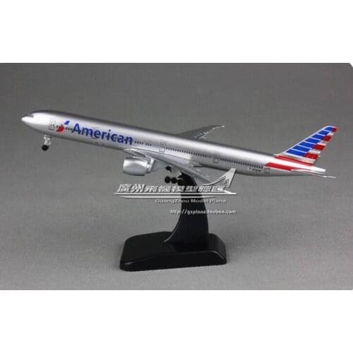 19cm Alloy Metal Air American UNITED 777-300 ER Airlines Airplane Model Airways Plane Model Aircraft Kids Gifts