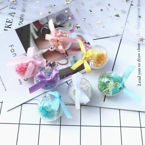 30mm 10pcs new plastic Diamond ball necklace charms keychain pendant necklace earrings for DIY decoration