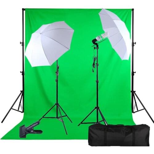 Photo Studio Accessories Soft Reflector Umbrella Photography Lighting Green Screen Background Backdrop for Camera Photo