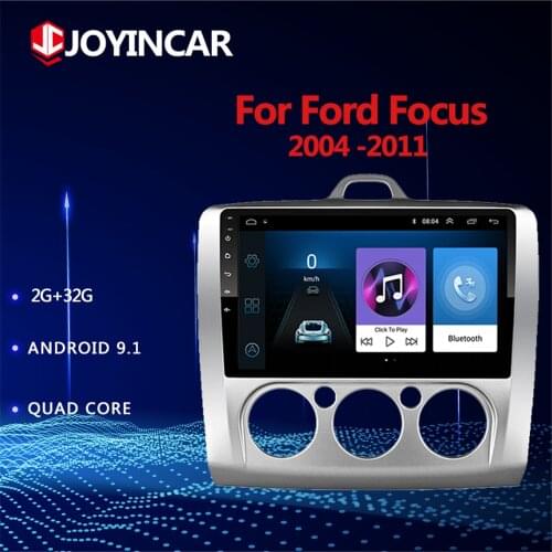 2 DIN 9 Inch Android 9.1 Car Radio Multimedia Video Player GPS Navigation Touch screen For 2004 2005 2006-2011 Ford Focus Exi AT