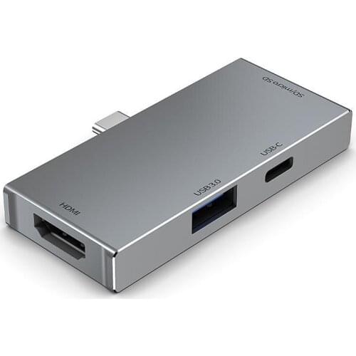 BL 5 in 1 USB-C Converter Adapter Aluminum Alloy Expansion Dock USB 3.0 HMDI/PD/Micro-SD/TF Card Reader Dock