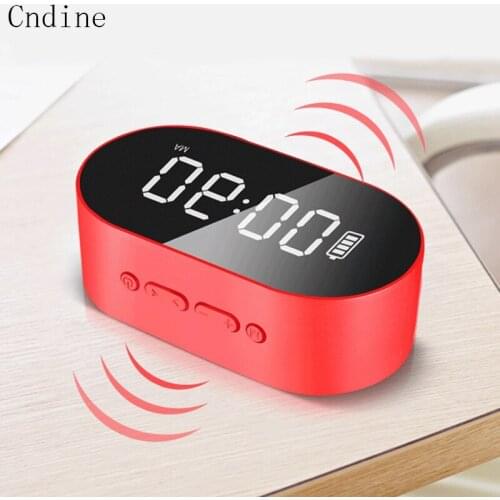 Bluetooth Speaker FM Radio Alarm Clock USB Wireless Loud Speaker with Mic Heavy Bass for iPhone Wireless Subwoofer Bluetooth