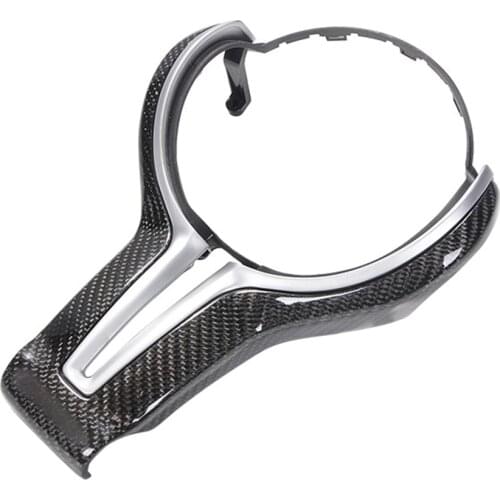 M Sports Steering Wheel Cover upgrade For BMW F10 F11 F20 F30 F32 F34 F48 F25 F26 F16 1 3 4 5 Series Carbon fiber leather Cover