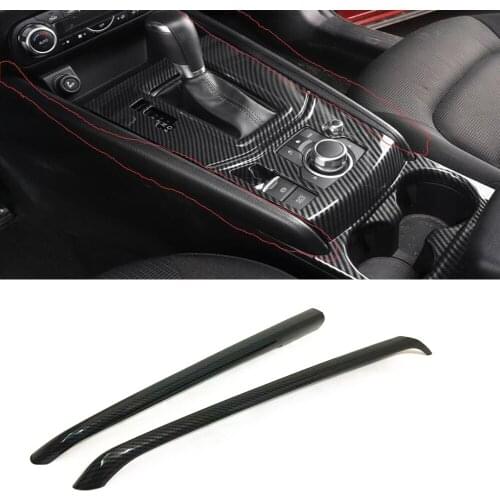 For Mazda Cx-5 Cx5 KF 2017 2018 2019 2020 Carbon Fiber Gear Shift Box Cover Molding Trim Strip Inside Accessories Car Styling