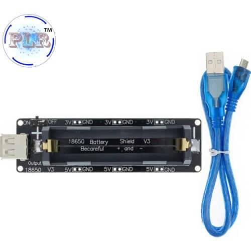 ESP32 ESP32S For Wemos For Raspberry Pi 18650 Battery Charge Shield Board V3 Micro USB Port Type-A USB PLR For Arduino Charge