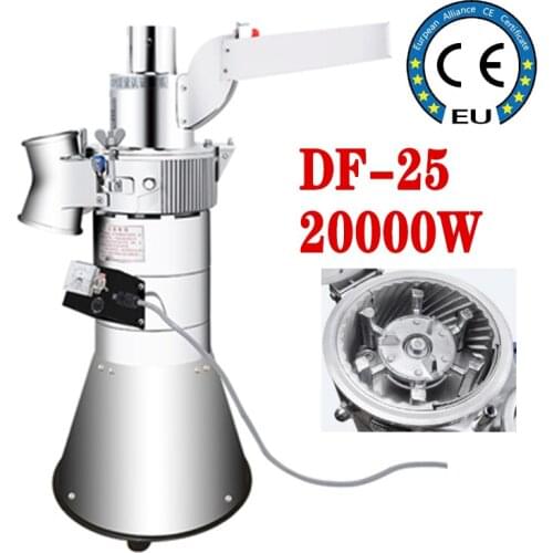 Automatic Grinder Machine Herb Grinding Medicine Pulverizer Coarse Cereal Flour Mill Grinding Miller DF-25