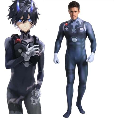 Darling In The Frankxx 02 HIRO Bodysuit Cosplay Costumes 3D Printed Zentai Suit Halloween Catsuit