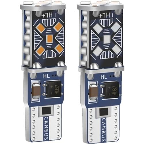 Niscarda 2X T10 W5W LED Car Parking Lights WY5W 168 501 2825 Auto Wedge Turn Side Bulbs Car Interior Reading Dome Lamp