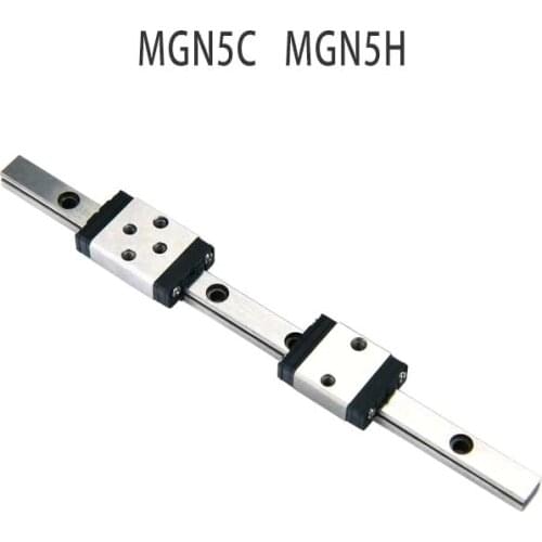 KGT 3D Printer MGN5C MGN5H L 34mm 44mm 50mm 100 miniature linear rail slide 1pcs MGN linear guide MGN carriage