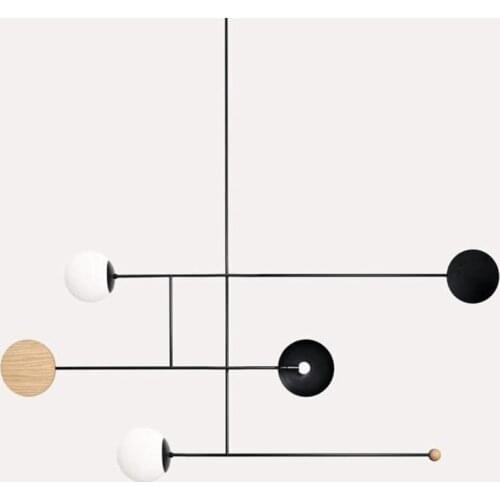 Postmodern Minimalist Dining Table LED Pendant Lights Creative Art Deco Parlor Hall Coffee Shop Suspension Lighting Fixtures