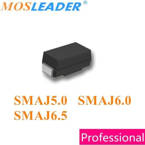 Mosleader 1800pcs SMAJ5.0 SMAJ6.0 SMAJ6.5 SMA DO214AC SMAJ5.0A SMAJ6.0A SMAJ6.5A SMAJ5.0CA SMAJ6.0CA SMAJ6.5CA Chinese TVS