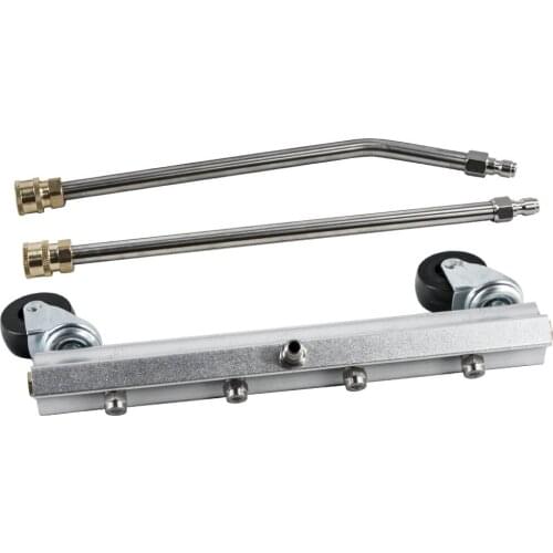 1Set Cold Water Pressure Washer Pressure Washer Undercarriage Cleaner Under Car Wash with 45 Degree Angled Wand Stainless Steel