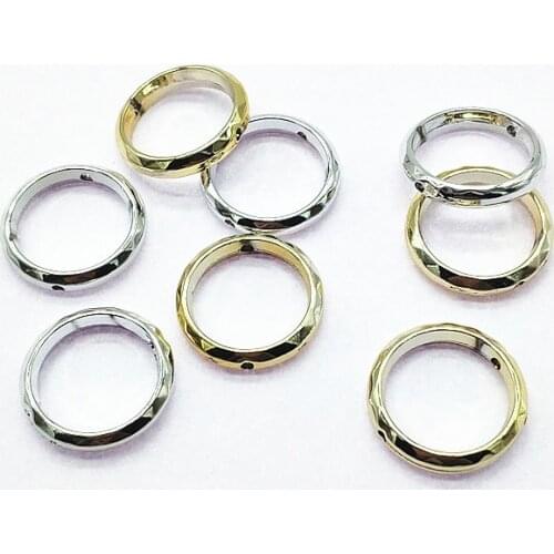 New arrival! 25mm 100pcs/lot Acrylic UV Plating Ring Beads for Jewelry DIY (Design as shown)