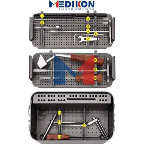 New German 6.5mm Cannulated Screw Set Instruments Plate bone holding forceps surgery Drill orthopedic Cannulated Screw scissors