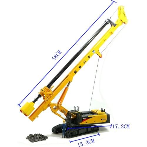 Original factory 1:35 Zinc Alloy XCMG XR220 rotary drilling rig truck model for Collection, gift