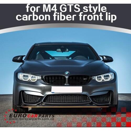 M4 GTS front skirt fit for M4 2014-2016year to M4 GTS style front lip carbon fiber material front lip+under front lip for M4