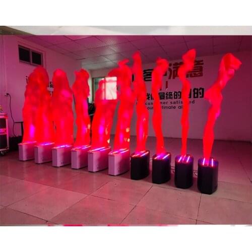 Party Decoration Stage Effect LED and Blue Fake Simulative Fire Flame Lighting Artificial Flame Blow Machine for Party