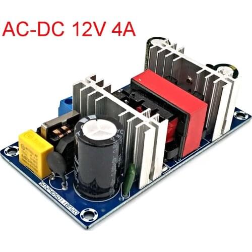 AC To DC Converter 110v 220v To DC 12v 4A 50W Max 6A Switching Power Supply Board LED Driver Power Source Module