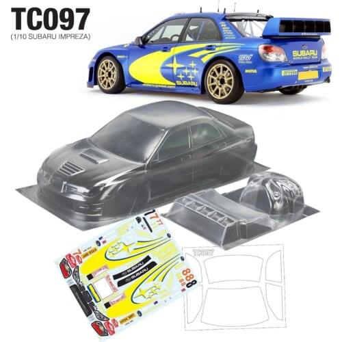 1/10 on road suubaru WRC clear body 190mm for Tamiya kyosho HPI