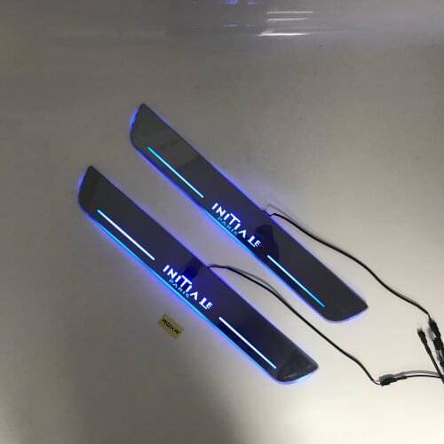 Express delivery led door sill plate strip welcome light threshold guard protectors for renault talisman koleos Kangoo