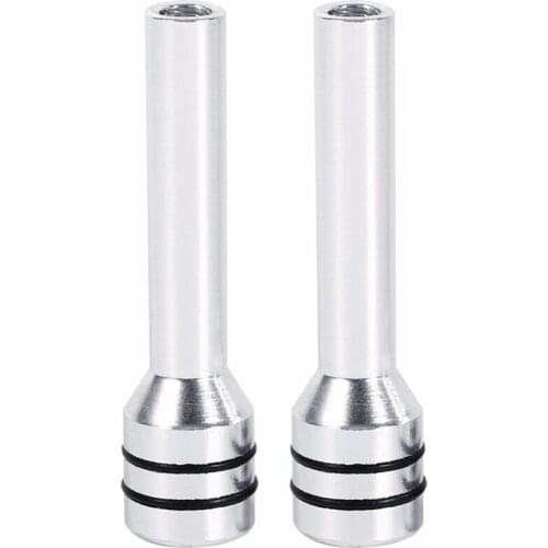 TOPS 2Pcs Universal Car Truck Aluminum Interior Door Lock Knob Pins Cover Red Car Door Lock Knob Car Door Lock Knob Pin