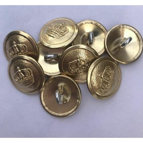 12PCS WWI WW1 IMPERIAL GERMAN PRUSSIAN CROWN OFFICER TUNIC BUTTON GOLD 21MM