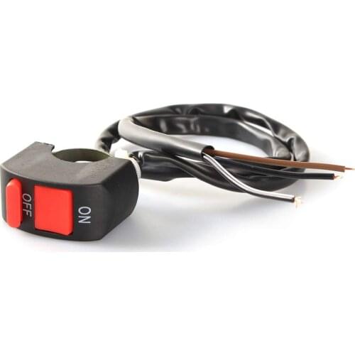 Universal Motorcycle Handlebar Mount On-Off Button Switch Double Flash Dangerous Lamp Switch Controller Switch Headlamp Switch