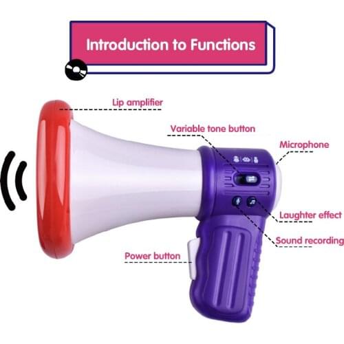 Multi Voice Changer Amplifier 3 Different Voices Fun Toy Speaker Kids Gift Educational Children Kids Toys Birthday