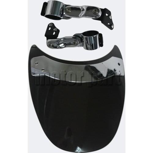 9'' Windscreen For Suzuki Intruder 800 1400 750 700 Savage 650 Boulevard S40 S50 S83 GZ250 Cruisers & Standards Fork Windshield