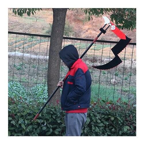 TOP QUALITY! Anime Tokyo Ghoul JUZO SUZUYA / REI Big Black Sickle Weapon Cosplay Props for Halloween Party Carnival Event