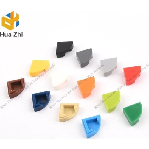 10PCS 25269 Tile Round 1 x 1 QuarterBuilding Blocks Parts MOC DIY Education Build Toys Brick