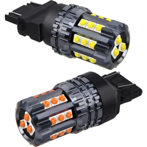 2PCS T20 W21W 7440 W21/5W 7443 T25 3157 P27/7W 3156 P27W Super Bright LED Bulb Auto Tail Brake Light Car Backup Reverse Lamp 12V